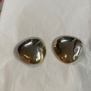 Vintage silver clip on earrings